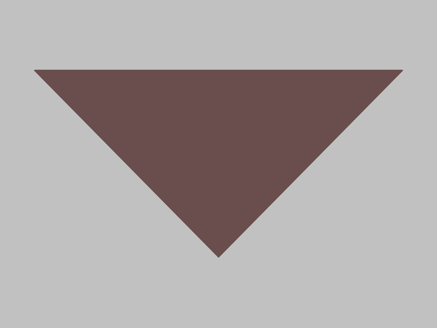 Plain Triangle Korean Chiffon with Attached Inner